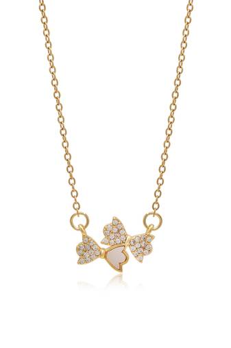 Gold color stainless steel  gold plated demi fine pendant