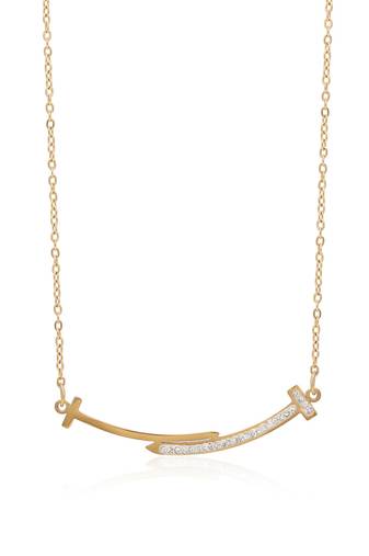 Gold color stainless steel  gold plated demi fine pendant