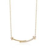 Gold color stainless steel  gold plated demi fine pendant