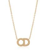 Gold color stainless steel  gold plated demi fine pendant