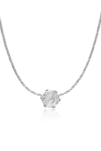Silver color stainless steel silver plated demi fine pendant