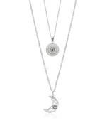 Silver color stainless steel silver plated demi fine pendant