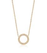 Gold color stainless steel  gold plated demi fine pendant