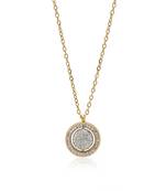 Gold color stainless steel  gold plated demi fine pendant