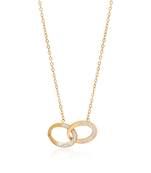 Gold color stainless steel  gold plated demi fine pendant