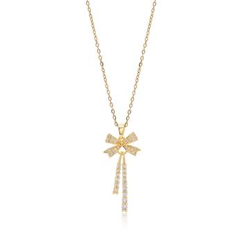 Gold color stainless steel  gold plated demi fine pendant 1