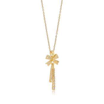 Gold color stainless steel  gold plated demi fine pendant 3
