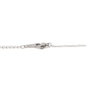Silver color stainless steel silver plated demi fine pendant 5