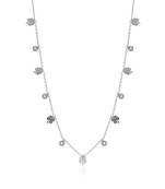 Silver color stainless steel silver plated demi fine pendant