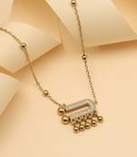 Gold color stainless steel  gold plated demi fine pendant