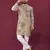 Brown viscose rayon chikankari lucknowi embroidered work kurta pajama set