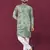 Green viscose rayon chikankari lucknowi embroidered work kurta pajama set