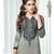 Ash Grey/Black Chanderi Cotton Salwar Kameez