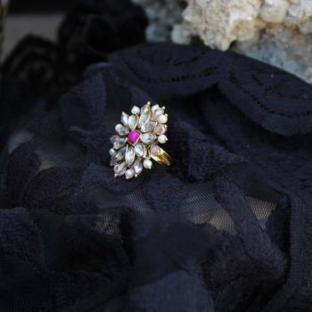 Pearl twirl pink ring 5
