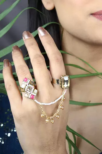 Champere cocktail ring