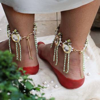 Minty winty anklet 2