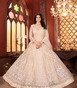Off white Designer Wedding Lehenga Choli for Women