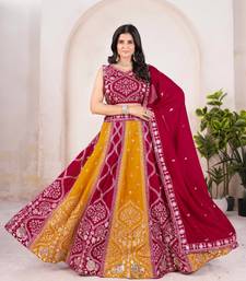 Pink Wedding Lehenga Choli for Women
