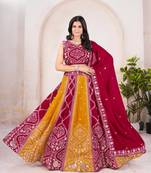 Pink Designer Wedding Lehenga Choli for Women