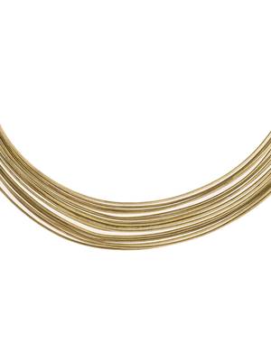 Gold-plated multi-strand choker necklace for women 3
