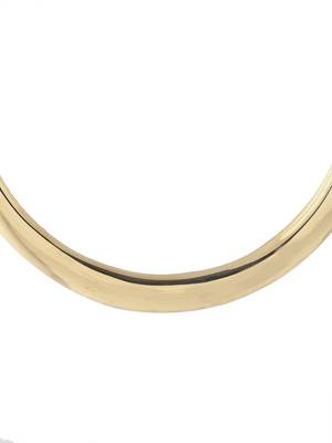 Minimalist gold plated  open cuff necklace for women 4
