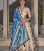 Fully Printed Pure Manipuri Silk Lehenga Choli With Blouse & Dupatta 