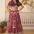 Digital Printed With Foil Embroidery Work Russian Silk Lehenga Choli With Blouse 