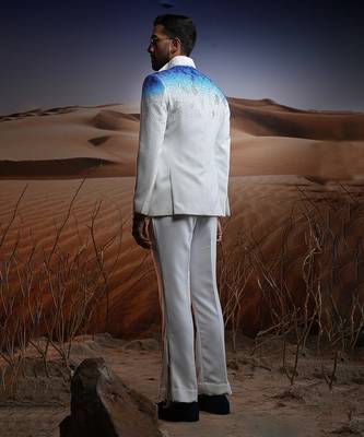 Blue ice swarovski ceremonial suit 3