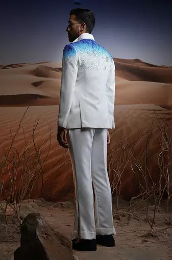 Blue ice swarovski ceremonial suit