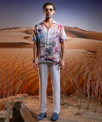 Portofino sunset linen cuban shirt 5