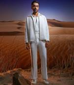 White lachka knitted co-ord set