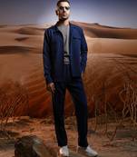 Navy banana crepe co-ord set