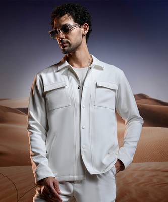 White banana crepe co-ord set 2