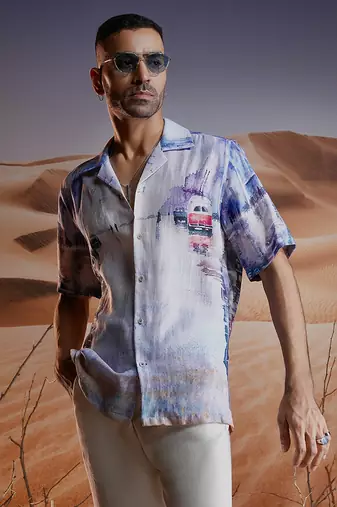 Mayfair moments linen cuban shirt