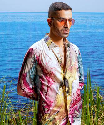 Crimson abyss habutai silk shirt 2