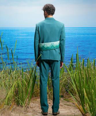 Ch  teau peaks hand-painted ceremonial suit 3