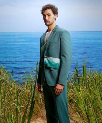 Ch  teau peaks hand-painted ceremonial suit 4