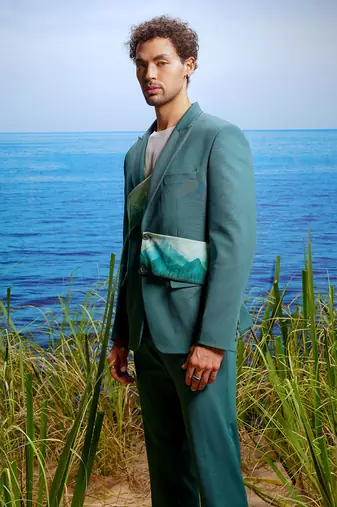 Ch  teau peaks hand-painted ceremonial suit