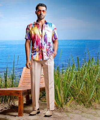 Sienna twilight habutai silk shirt 1
