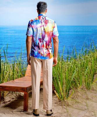 Sienna twilight habutai silk shirt 2