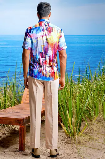 Sienna twilight habutai silk shirt