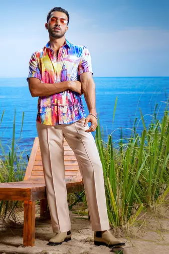 Sienna twilight habutai silk shirt