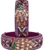 Premium jaipuri lac kada bangles set with latest peacock design