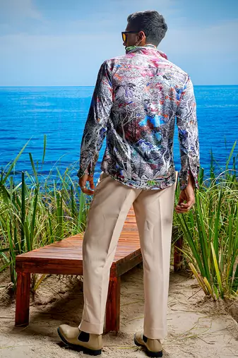 Verona symphony habutai silk shirt