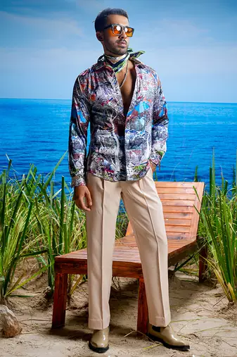 Verona symphony habutai silk shirt