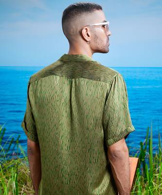 Jade zephyr habutai silk shirt 4