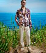 Seraphic cascade habutai silk shirt