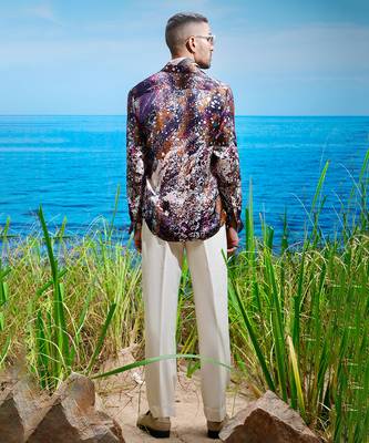 Seraphic cascade habutai silk shirt 4