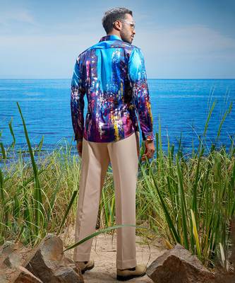 Vienna prism habutai silk shirt 2