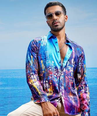 Vienna prism habutai silk shirt 3